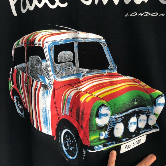 Paul Smith Black Tee with Colorful Car Design - Picture 4 of 5